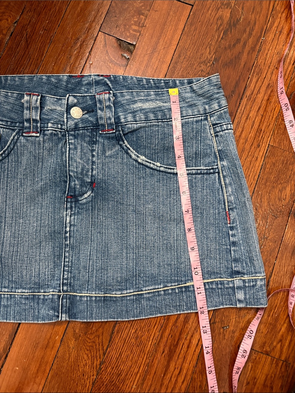 Vintage y2K 2000s mini micro skirt low rise - Picture 5 of 5